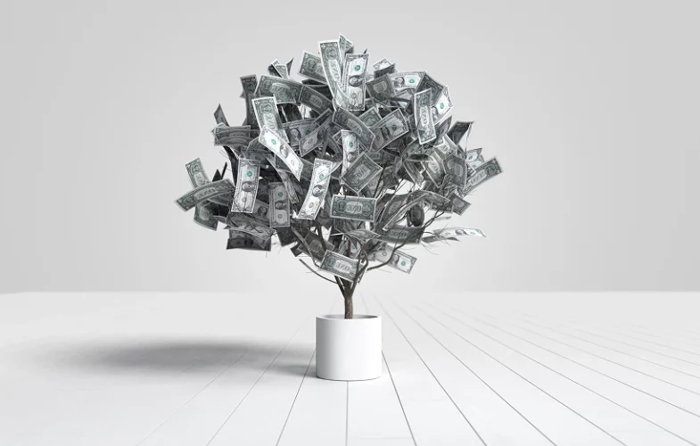 dollar-banknotes-tree-growing-white-pot